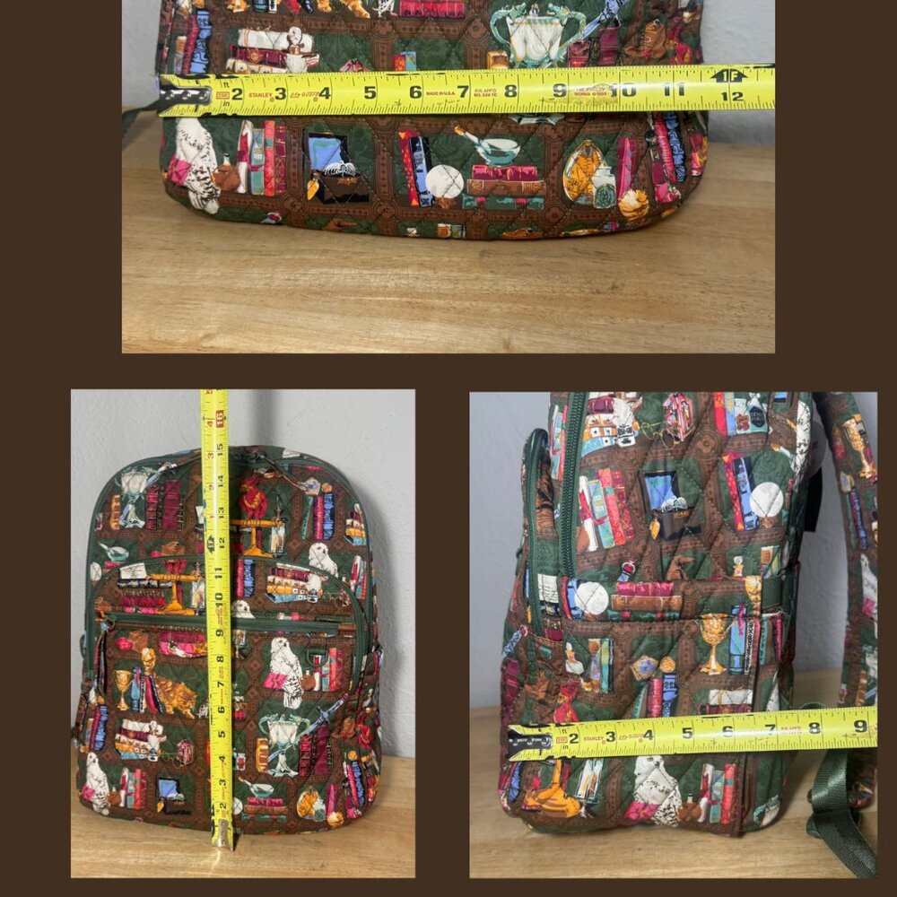 Vera Bradley X Harry Potter Bancroft Backpack in Hogwarts Library NWT - Picture 4 of 13